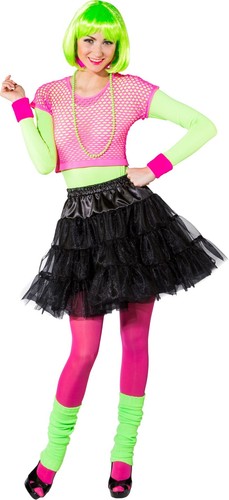 Pettiskirt schwarz - , (3-lagig)