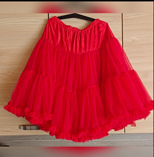 Damen pettiskirt rock rot kurz - damen,