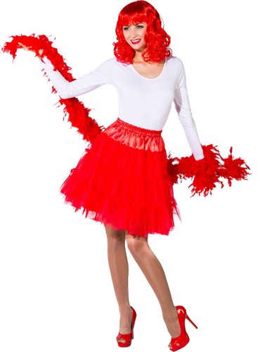 Pettiskirt weiß - , (3-lagig)