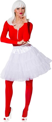Pettiskirt weiß - pettiskirt, (3-lagig)