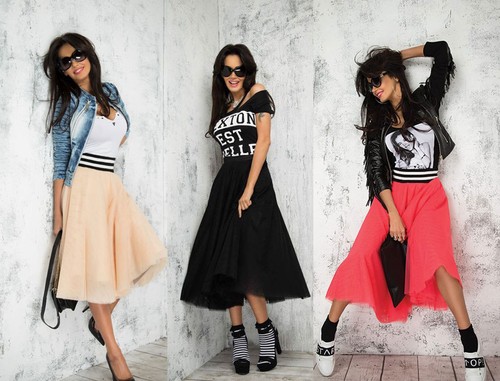 Alina mexton damen rock - by,